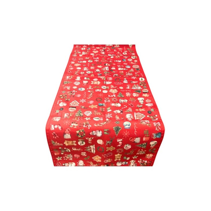 Second Ave Red Christmas Table Runner Dining Table Kitchen 180cm