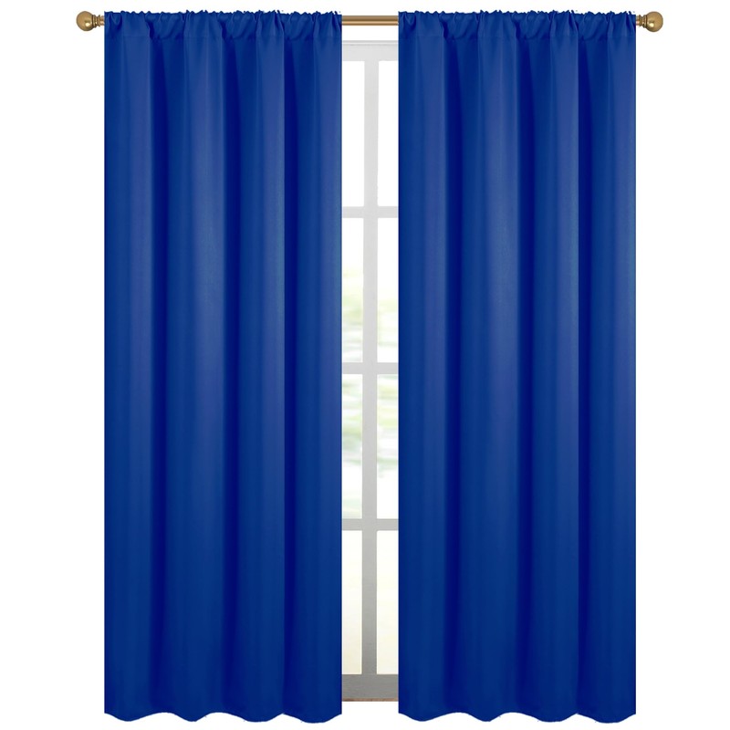 Diraysid Royal Blue Blackout Curtains for Bedroom and Living Room