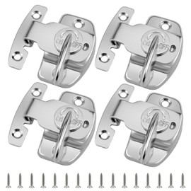 4Pcs Align-N-Lock Dining Table Locks, Heavy Duty Metal Spring Dining Training Table Leaf Latches Connectors Hardware for Table Leaf/Extension Tables/Computer Workstations/Conference Tables (Silver)