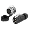 MECCANIXITY LP20 4 Pin Waterproof Connector, IP68 Circular Connectors Male