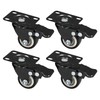 HMF 6710 Heavy Duty Polyurethane Brakes Castors | Pack of