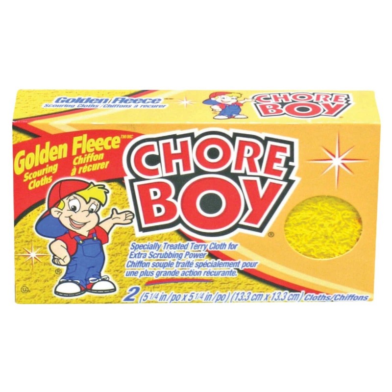 Chore Boy 86259618941 2 Count Golden Fleece Scouring Terry Cloth