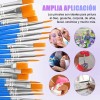 6pcs 5ml 50 Tiras De Pintura Vacías, Botes Tazas De