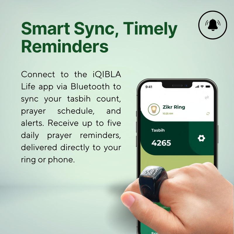 TAKVA - Zikr Ring Flex Advance | Improved, Smart Tasbih