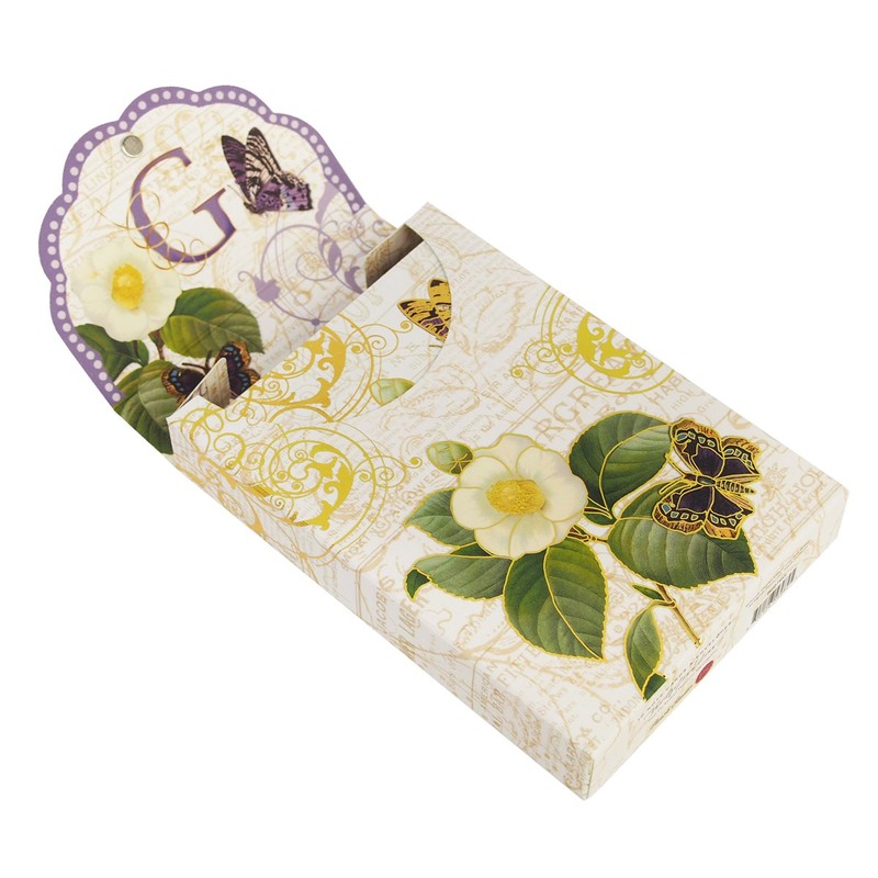 Punch Studio Greeting Card Set Pouch Box Initial