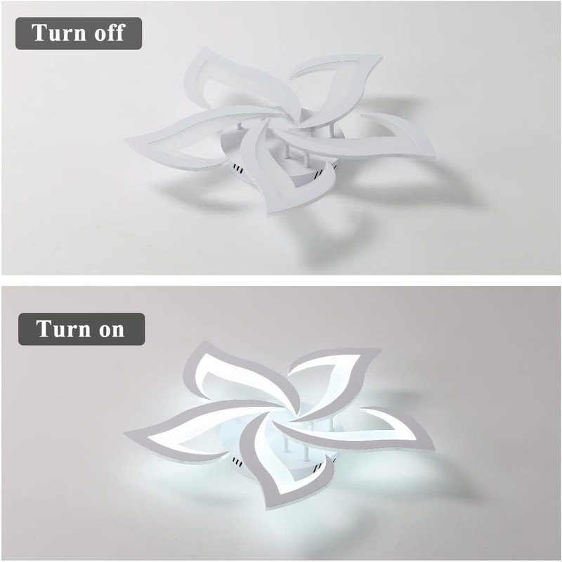 DELIPOP LED Ceiling Light Fixture, 6500K Modern LED Flush Mount