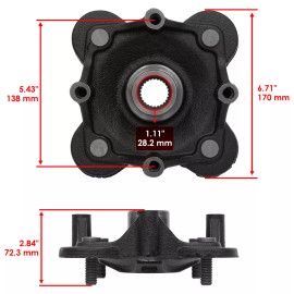 Caltric Front Wheel Hub For Polaris Ranger XP 1000 EPS 2019-2025 / NSTR ULTIMATE 2020-25