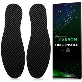 Carbon Fiber Insole (1 Pair), for Turf Toe, Foot Fractures, Hallux Rigidus and Limitus, Rigid Insert for Sports, Hiking, Trekking, Basketball, Running, Alternative to Post Op Shoe 265mm