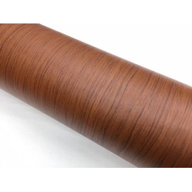 Wood Grain Cutting Sheet 48.8 x 11.8 inches (124 x 30 cm), Straight Grain Natural Brown Wood Grain Wrapping Sheet Wallpaper Wall Sticker DIY Wood Sheet