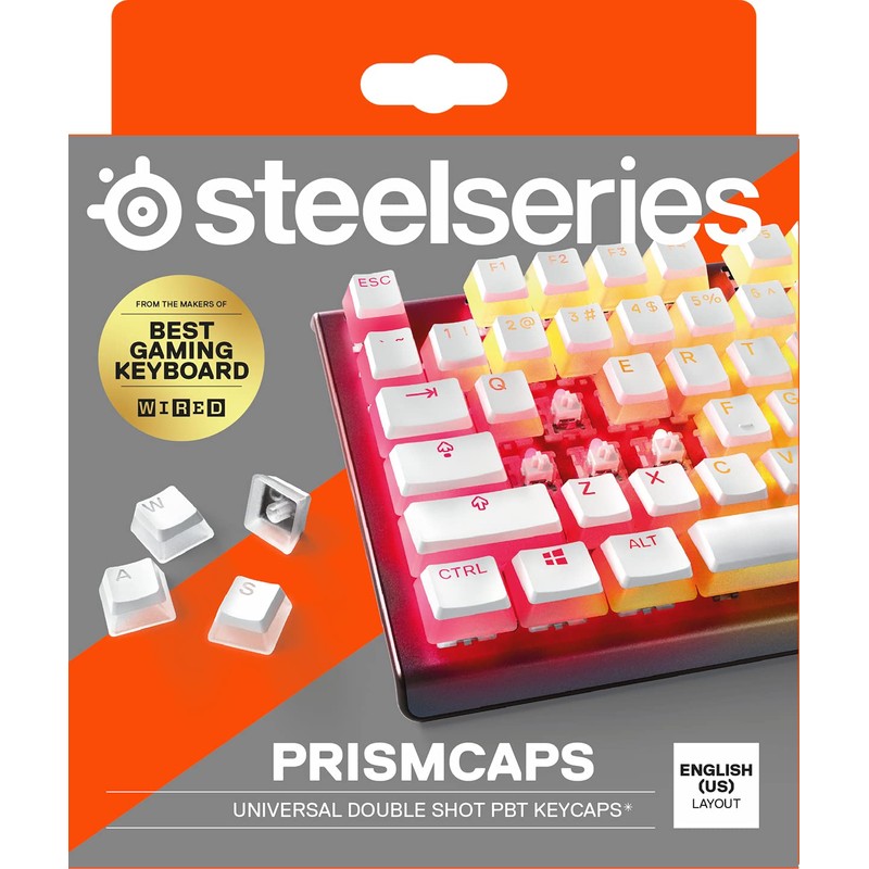 SteelSeries PrismCaps – Double Shot Pudding-style Keycaps – Durable PBT