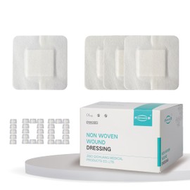 4X14 Inches Extra Large Sterile Adhesive Island Wound Dressing Bandages - Non Woven Bordered Gauze Pads, 25 Individually Pack,Medical Grade by QICHUANG(4X14INCHES-C25)
