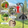 Gtongoko Bird Feeder Pole Squirrel Proof 92 Inch Shepherds Hook