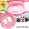 HUSHUI Baby Swimming Pool, Inflatable Swimming Pool Toddler with Steering