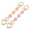2pcs Purse Extender Chain Heart Shaped Extender Strap Handbag Exquisite