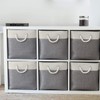 Mangata Fabric Storage Basket, Canvas Cube Storage Boxes 25x25x25cm for