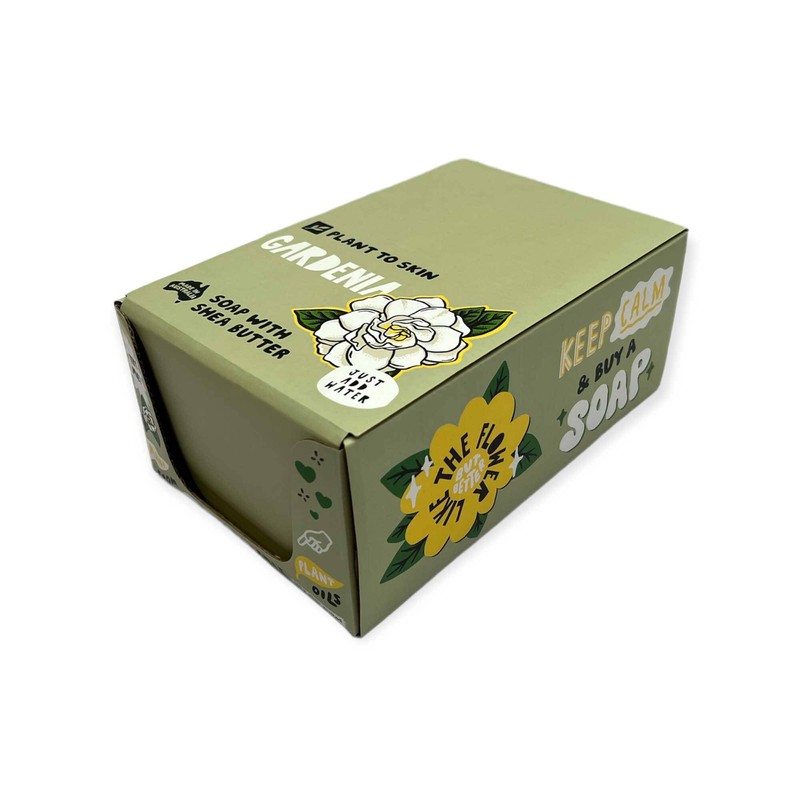 4x 100g Plant Oil Soap Gardenia Scented - Pure Natural