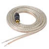 XMSJSIY RCA Speaker Wire Pigtail Bare Cable - Gold Plated