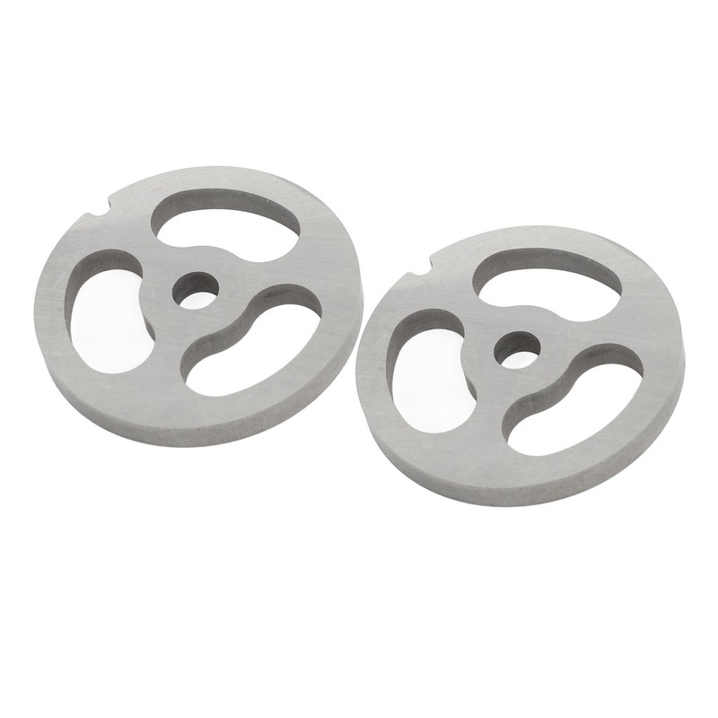 2Pcs Meat Grinder Plate Discs Blade 3 Hole Stainless Steel