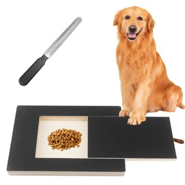 Scratching Board for Dogs, 35 x 25 x 3 cm with Food Drawer, Great Tool as a Replacement for the Claw Grinder for Dogs/Claw Scissors for Dogs Alternatives