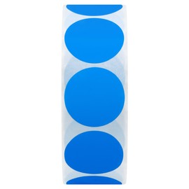 Hybsk Color Label Stickers Round Seals 1000 Piece Labels Round 1 inch (25 mm) 8 Colors for Labels Document Bag Office Supplies Office Label Sticker Round (Blue)