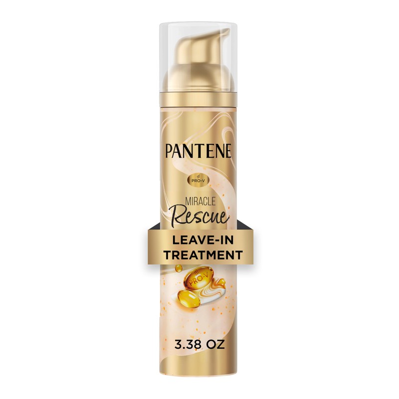 Pantene Miracle Rescue Leave-In Treatment with Pro-V Pearls, Instant Damage