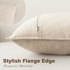 Foindtower Pack of 2, Decorative Linen Soild Throw Pillow Covers