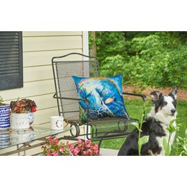 C&F Home Manatee Barrier Reef Premium Indoor/Outdoor Decorative Accent Throw Pillow 18 x 18 Blue