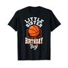 Little Sister Of The Birthday Boy Basketball Theme Bday T-Shirt