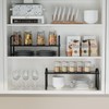Lazywoodpecker Expandable Cabinet Organizer Shelves, Countertop Shelf Organizers Storage for