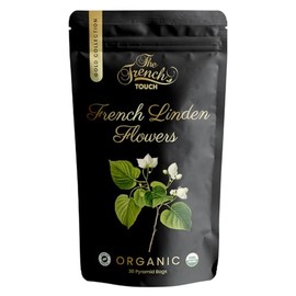 The French Touch Gold Collection - French Linden Flowers Tea ORGANIC | Loose Leaf Tea | Product from France | 100% Certified USDA Organic | Select Premium Linden | Caffeine-free