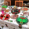 48 PCS Christmas Paper Plates, 9 Inches Christmas Party Paper
