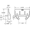 Prime-Line R 7224 Drawer Track Guide and Glides, White Polyethylene