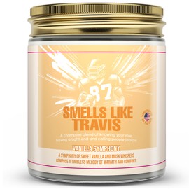 Taylor Inspired Smells Like Travis Candle - Long Lasting Soy Wax Candle Gift Set for Taylor Fans - Luxury Scented Candles for Taylor Parties, Home, Birthday Candle - 5 Fragrances (8oz)