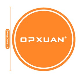 TOPXUAN 4.3 inch Orange Coaster, Silicone Non-Slip Mat, Heat Insulation Mat, 2 Pack