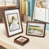 SZKYSJGS Solid Wood Picture Frames, 4x6 WalnutWooden Photo Frames