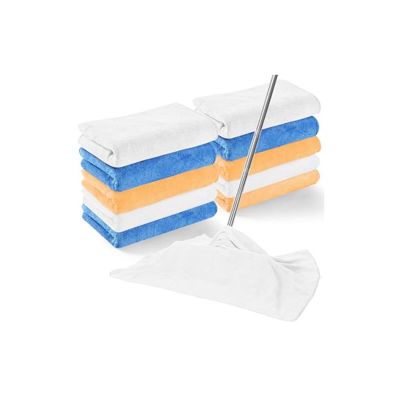 SmoothNovelty 10 Piezas Paño de Limpieza de Microfibra Extra Grande