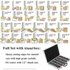 OLETBE Router Bit Set 1/2-Inch Shank, 41 PCS Panel Ogee