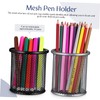 DOITOOL 1set Metal Mesh Pen Holder Desktop Storage Organizer for