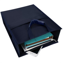 A4 File Bag Portable Handbag Document Bag Zippered Storage Bag Waterproof File Organiser Portfolio Case Oxford Message Bag File Holder Multi-Functional Business Travel Bag For Notebooks, Pen, Document