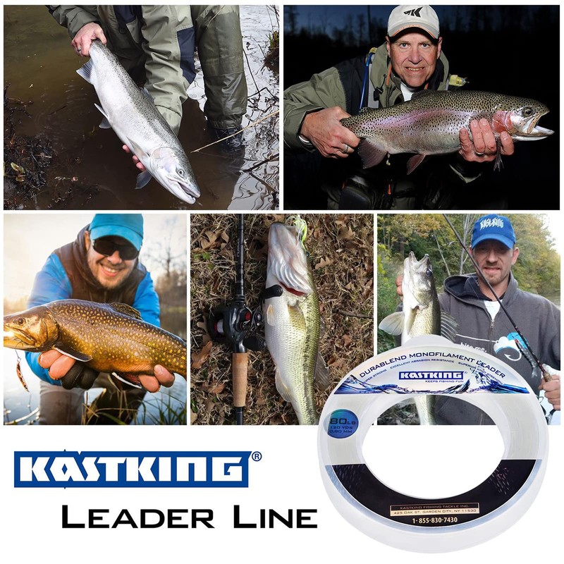 KastKing DuraBlend Monofilament Leader Line - Premium Saltwater Mono Leader