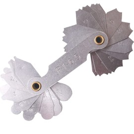 Radius Gauge, R1-6.5mm Stainless Steel Radius Fillet Gauge Measuring Tools for Mold Makers, Machinists, Workers, Architects