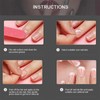 Cimenexe Gradient Press on Coffin Nails Gradient Cloud Artificial Fingernails