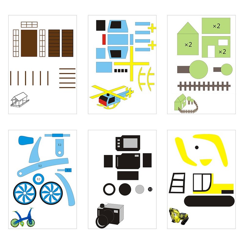 20pcs 3D Pen Printing Paper，Template Paper for 3D Printer Pen，3D