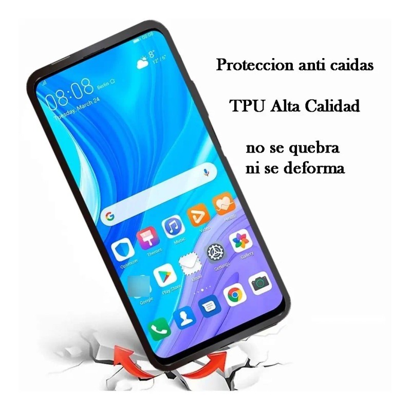Funda Protector Para Motorola Moto Flores Moradas Moda