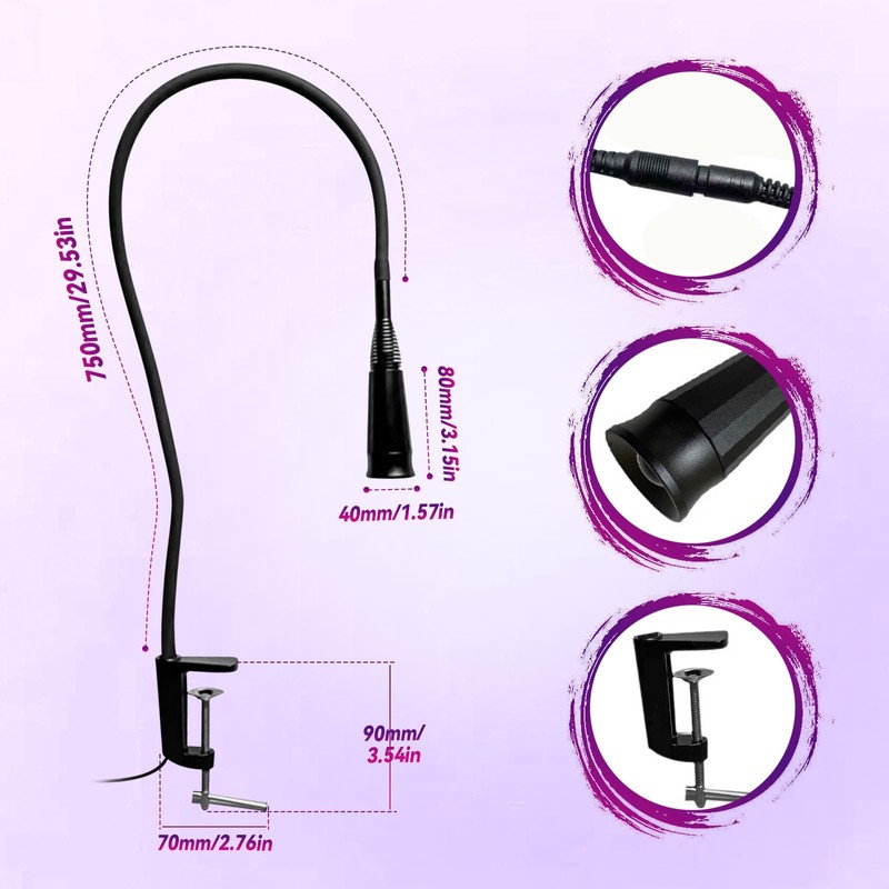 UV Eyelash Lamp 10 W LED UV Light for Light