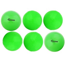 Kosma Pack of 6 Windball Cricket Ball |Indoor & Outdoor Soft Training Cricket Ball for Coaching Practice (Green)