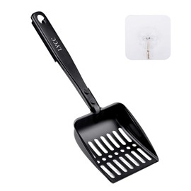 LYCC Cat Litter Scooper Non-Stick Shovel Full Metal Material Solide and Strong Handle,Pet Sifter Kitty Cat Litter with 1 Pcs Hook Easy to Storage