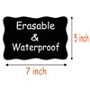 Extra Large Chalkboard Labels, Waterproof Adhesive Fancy Rectangles Chalkboard Stickers,