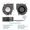 Wathai 75mm x 30mm 12V Blower Cooling Fan Dual Ball
