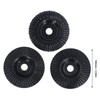 3PCS Set Wood Grinding Wheel Black Color 100mm Diameter 16mm